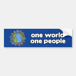 one world bumper 4 sticker