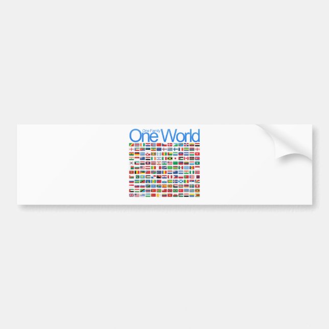 One World Bumper Sticker (Front)