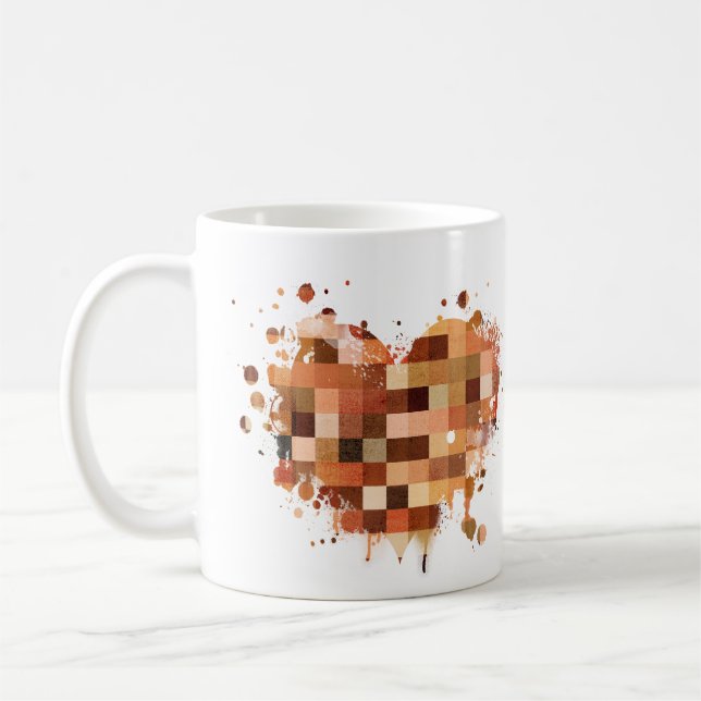 One World Heart Mug (Left)