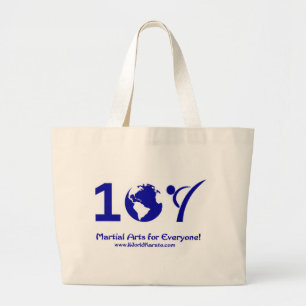 One World Karate Large Tote Bag