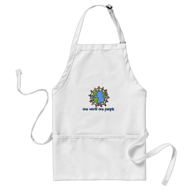 one world one people standard apron (Front)