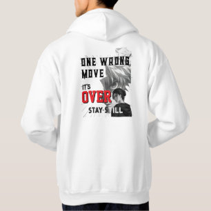 One Wrong Move - Dark HAnime Graphic Hoodie