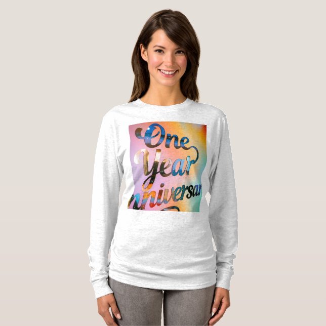 One Year Anniversary Long Sleeves Top (Front Full)