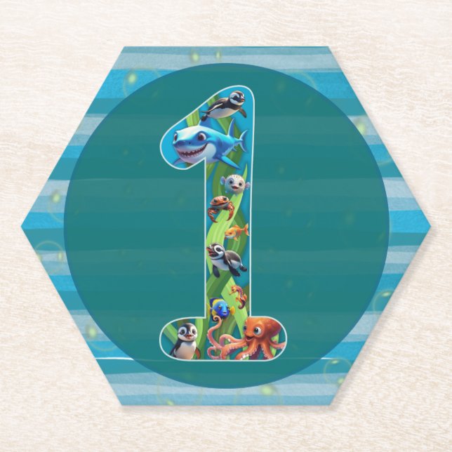 One Year Old: Paper Coasters (Front)