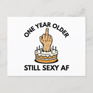One Year Older  Holiday Postcard