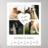 One Year Together Wedding Anniversary 4 Photo