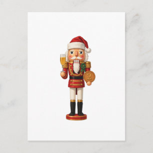 One Years Sober Nutcracker Holiday Celebration Postcard