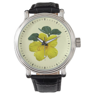 One Yellow Hibiscus Watch