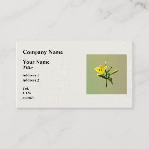 One Yellow Lily Business Card