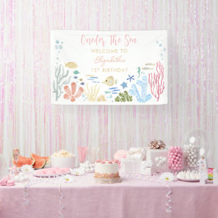 Oneder The Sea 1st Birthday Banner
