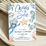 ONEder The Sea! 1st Birthday Boy Cute Ocean  Invitation<br><div class="desc">Dive into the magic of the ocean with our "ONEder The Sea! 1st Birthday Boy Cute Ocean Invitation!" Make a splash with enchanting underwater vibes and celebrate your little one's 1st birthday party in style! Order your today and make your celebration truly special!</div>