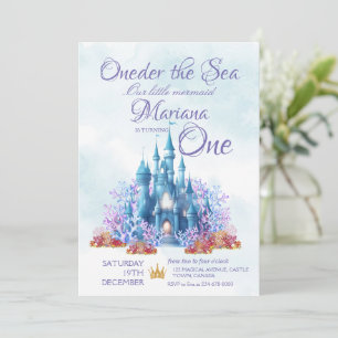 Oneder The Sea 1st Birthday Ocean Birthday Invitation