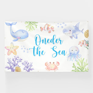 Oneder The Sea 1st Birthday Under The Sea Banner