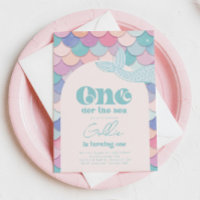 Oneder the Sea Arch Mermaid Invitation