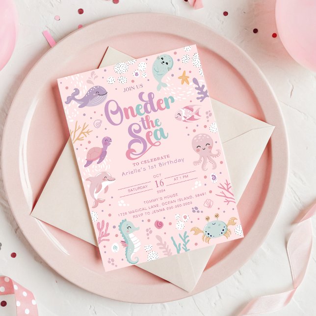 Oneder the Sea Birthday Invitation. Ocean Birthday Invitation (Under the Sea Birthday Invitation. Ocean Birthday Invitation
)