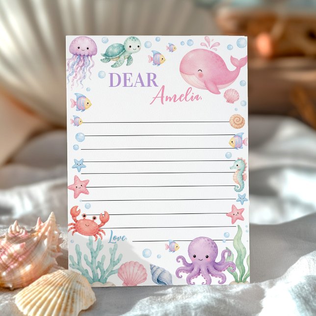 Oneder the Sea Birthday Time Capsule Message Card (Creator Uploaded)