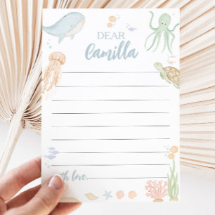 Oneder The Sea Time Capsule Message Card Under Sea