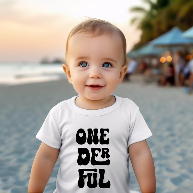 Onederful | 1st Birthday One Year Old Baby T-Shirt (Creator Uploaded)