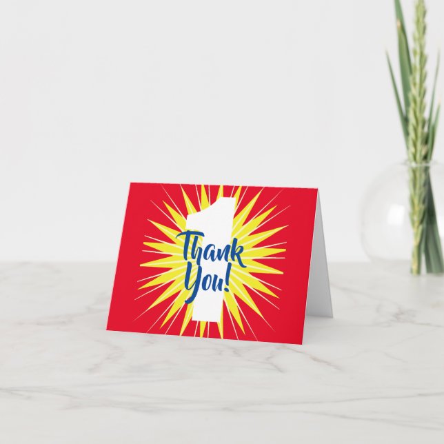 Onederful 1st Birthday Party Card (Front)