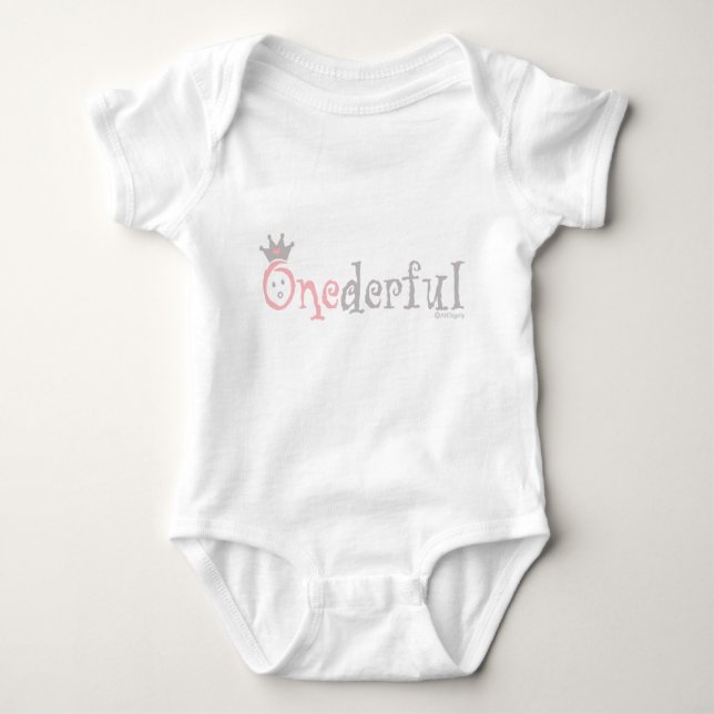 ONEderful BABY (pink) Baby Bodysuit (Front)