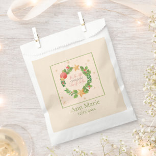 ONEderful Christmas Wreath Birthday Party Favour Bag