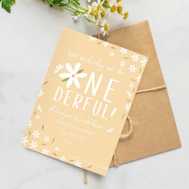 Onederful First Birthday Invitation (Creator Uploaded)