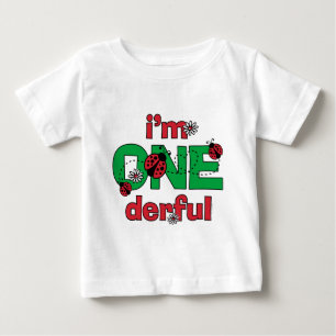 ONEderful Ladybug 1st Birthday Baby T-Shirt