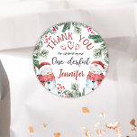 ONEderful Snowman Christmas 1st Birthday Thank You Classic Round Sticker<br><div class="desc">Spread gratitude and joy with our 'ONEderful Snowman Christmas 1st Birthday' Thank You Stickers. The perfect finishing touch to express your appreciation. Shop now and add a touch of sweetness to your thank-you favours!</div>