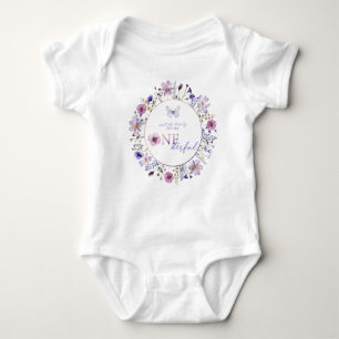 Onederful Wildflower First Birthday Girl  Baby Bodysuit