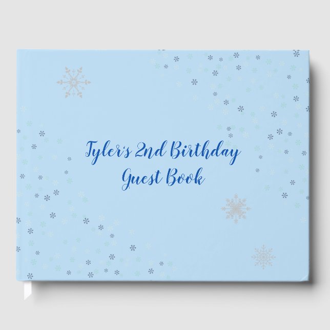 Onederland Boy Birthday Party Guest Book (Front)