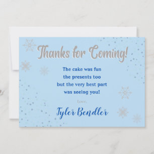 Onederland Boys 1st Birthday Thank You Card