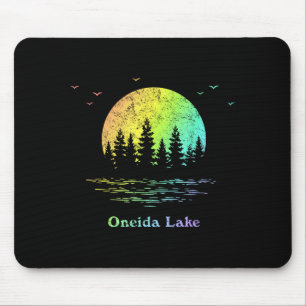 Oneida lake outdoor adventure family vacation mouse pad