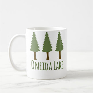 Oneida Lake Rustic Camping Pine Trees Woods Forest Coffee Mug