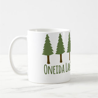 Oneida Lake Rustic Camping Pine Trees Woods Forest Coffee Mug