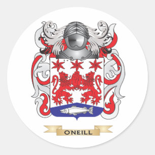 O'Neill Coat of Arms (Family Crest) Classic Round Sticker