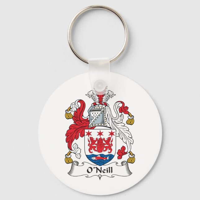 O'Neill Family Crest Key Ring (Front)