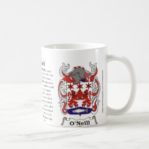O'Neill, the origin, meaning and the crest Coffee Mug