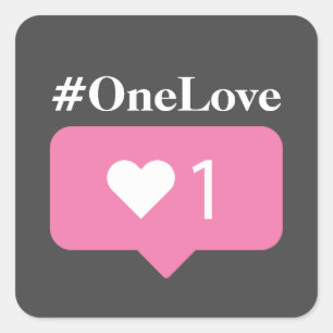 #OneLove Case-Mate iPhone Case Square Sticker