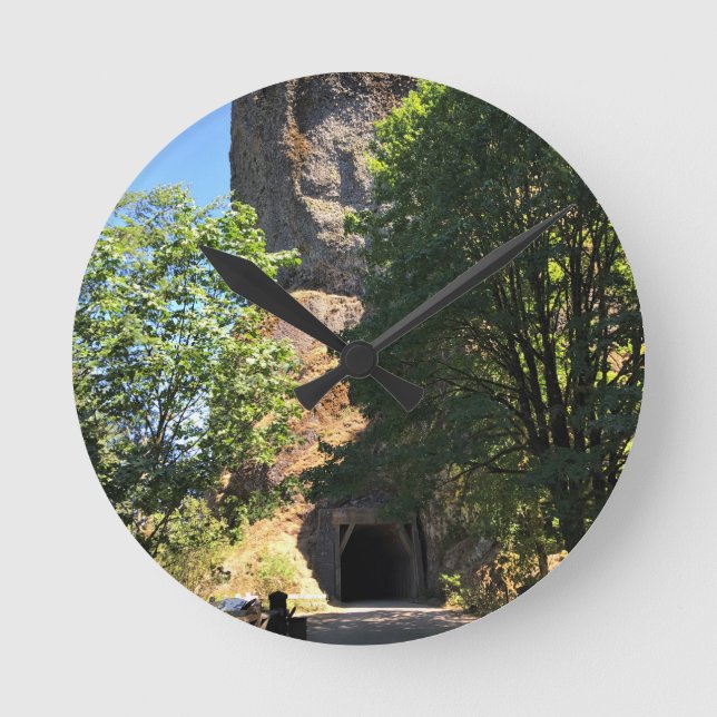 Oneonta Gorge Tunnel, OR Round Clock (Front)