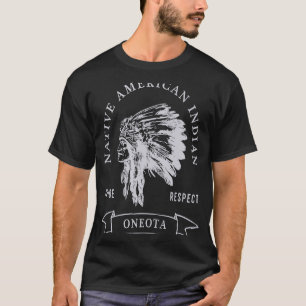 Oneota Tribe Native American Indian Pride Respect  T-Shirt