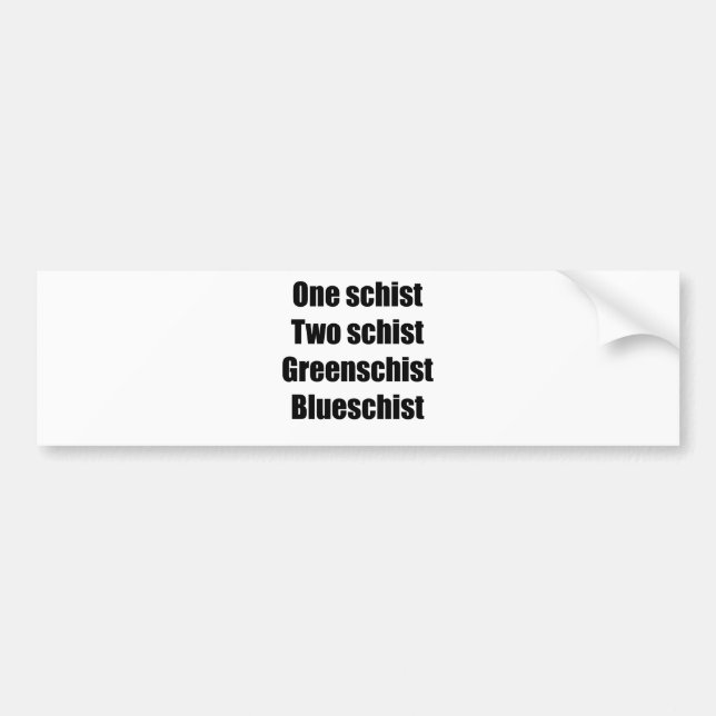 oneschistblack bumper sticker (Front)