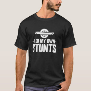 Onewheel I Do My Own Stunts Onewheeling Floating T-Shirt