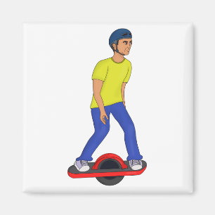 Onewheeling Dude Magnet