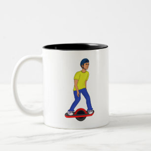 Onewheeling Dude Two-Tone Coffee Mug