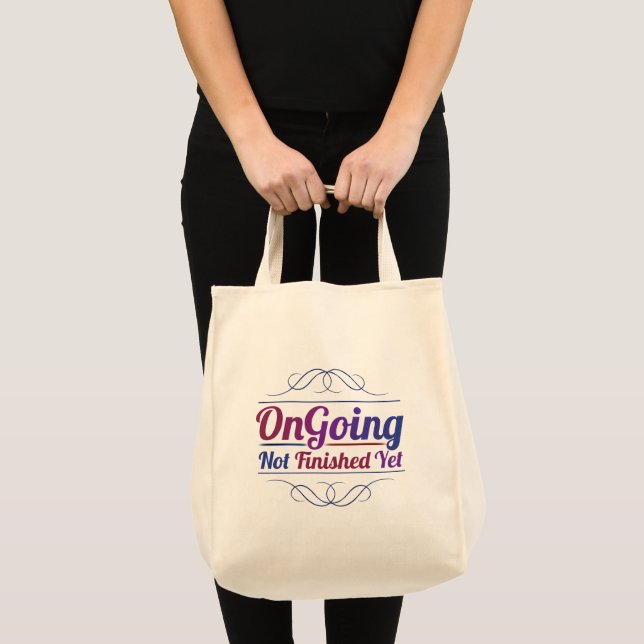 Ongoing Tote Bag Reusable Shopping & Coffee Tote (Front (Product))