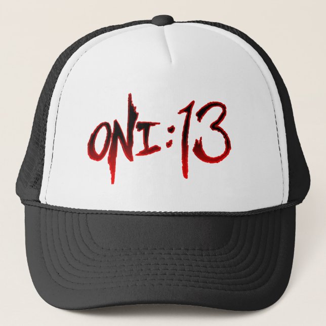 Oni:13 Logo Trucker Hat (black) (Front)