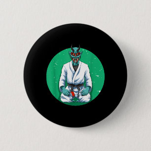 Oni Demon Brazilian Jiu Jitsu 6 Cm Round Badge