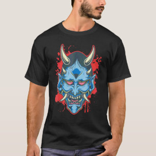 Oni Demon Mask Japanese Evil Mythical Creature T-Shirt