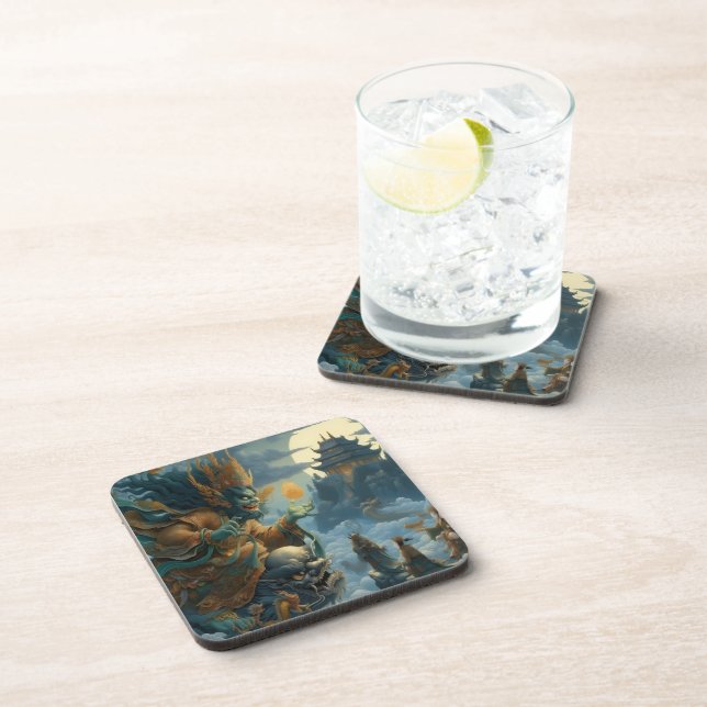 Oni Jinn Beverage Coaster (Right Side)