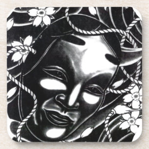 Oni Kabuki Mask Coaster